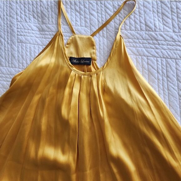 Alisha Levine 100% silk lagenlook luxecore sleeveless midi dress - Picture 1 of 8